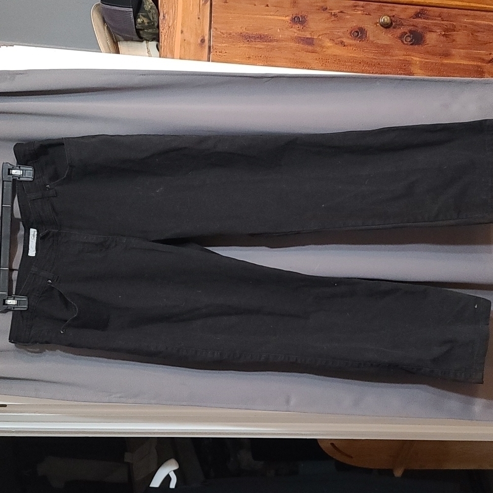 Chico's Platinum‎ Womens Jeans Black Stretch Size Chico's.5/Reg.14 GUC